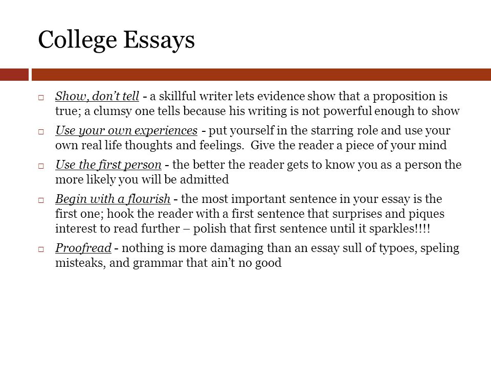 How to write a college essay about a person who’s influenced you